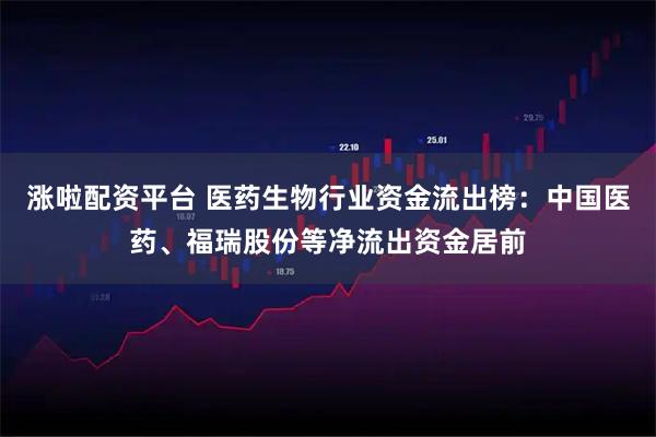 涨啦配资平台 医药生物行业资金流出榜：中国医药、福瑞股份等净流出资金居前