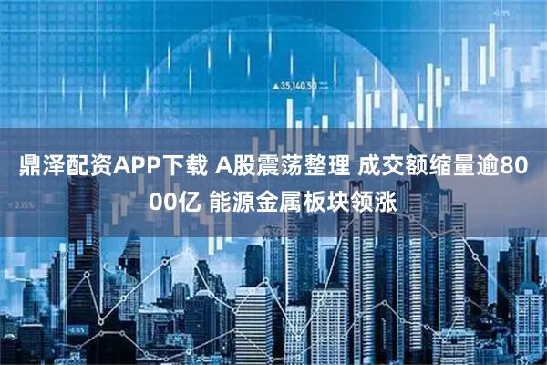 鼎泽配资APP下载 A股震荡整理 成交额缩量逾8000亿 能源金属板块领涨